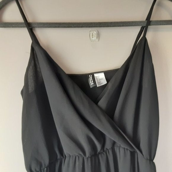 🌞 H&M Divided Black Sheer Maxi Cami Dress | 2 - Picture 2 of 13